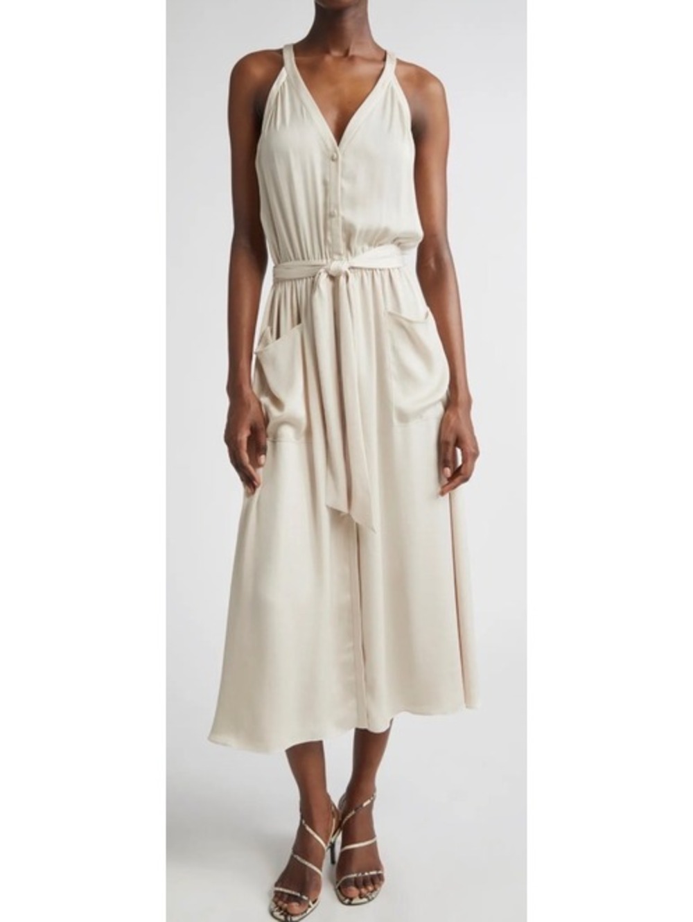 Ramy Brook Amelia Dress in Sands, Size L